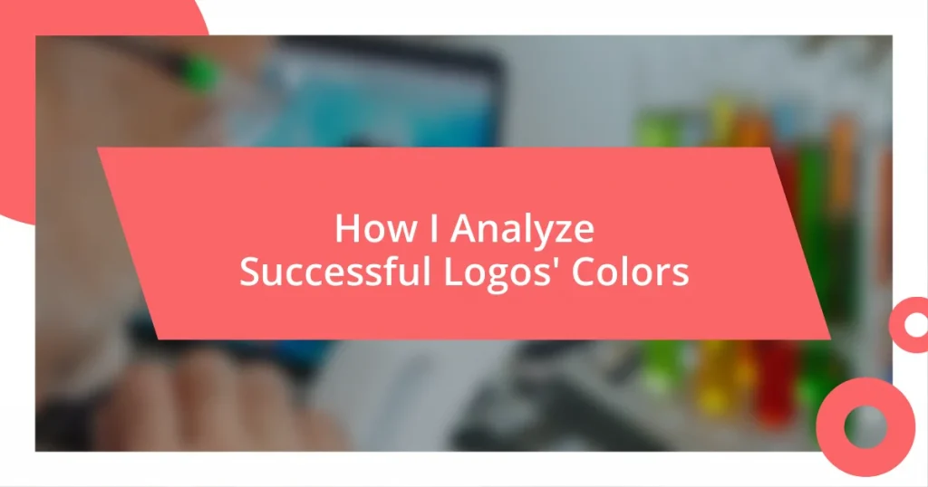 How I Analyze Successful Logos’ Colors