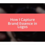 How I Capture Brand Essence in Logos