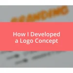 How I Developed a Logo Concept