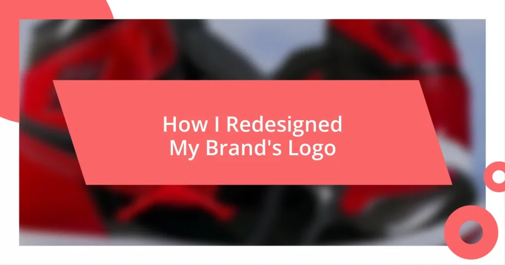 How I Redesigned My Brand’s Logo