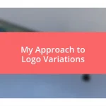 My Approach to Logo Variations