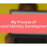 My Process of Brand Identity Development