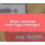 What I learned from logo redesigns